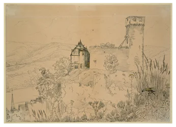 Castelo de Hirschhorn no Neckar (com o falcão)