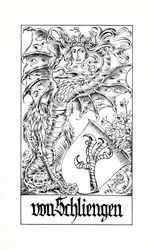 Brasão de armas da família von Schliengern (litografia)