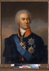 Piotr Zavadovsky - Retrato do Conde Pyotr Zavadovsky (1739-1812) - Schulz, Carl (1823-1876) - 1849 - Óleo sobre tela - 86x71 - Institut of Russian Literature IRLI (Pushkin-House), São Petersburgo
