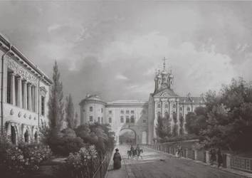 O Liceu Imperial em Tsarskoye Selo, década de 1850