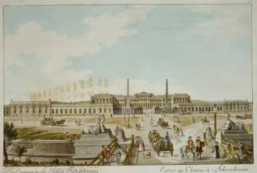 A entrada para o Schloß Schönbrunn
