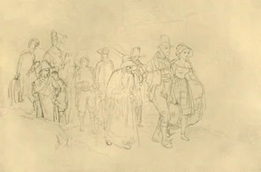 Ciganos engajados, meados do século XIX, c1924.