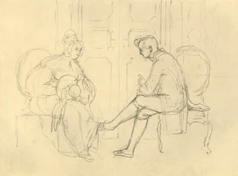Pergunta séria, meados do século XIX, c1924.