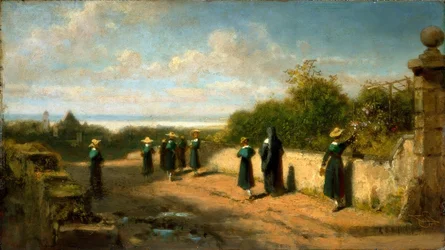 Pensão de meninas andando