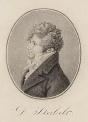 Retrato do pianista e compositor Daniel Steibelt 1765-1823, 1809.