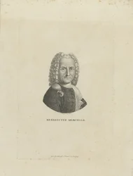 Retrato do compositor Benedetto Marcello 1686-1739, c. 1795
