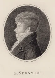 Retrato do maestro e compositor Gaspare Spontini 1774-1851, 1813.