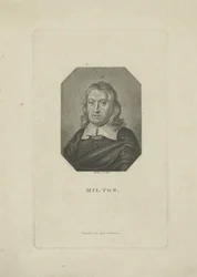 Retrato do poeta John Milton 1608-1674, ca 1818-1821.