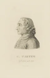 Retrato do violinista e compositor Giuseppe Tartini 1692-1770, 1815.