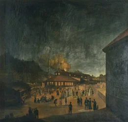Celebração nacional em Bærum Jernverk (fábrica de ferro) pelo solstício de verão