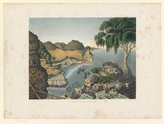 Vista da costa sul de Java
South coast east of Rankop (título sobre o objecto)
Atlas para a obra de Java (título da série sobre o objecto)
Atlas de placas contendo onze pitorescas vistas, pertencentes à obra Java, sua forma, disposição das plantas e bo 