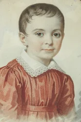 Retrato de Eugenia Kochubey quando criança, 1849.