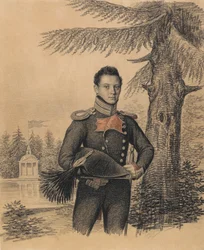 Retrato de Fyodor Ivanovich Dolgopolov 1792-1856, década de 1820.