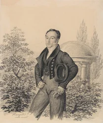 Retrato de Nikolay Alexandrovich Kokoshkin 1792-1873, início dos anos 1820.