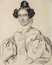 Retrato de Olga Nikolaevna Talyzina, née Zubova 1803-1882, início da década de 1830.