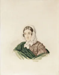 Retrato de Tatiana Petrovna Lvova 1789-1848, née Poltoratskaya, década de 1830.