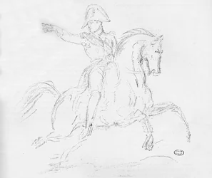 Napoleão a cavalo, c. século XVIII