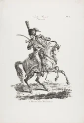 Guarda Real, Hussardo Montado e Cavalo Nº 6
