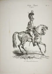 Guarda Real, Dragão Montado Norman e Cavalo, No. 5, Primeiro Cavalo de Limoges