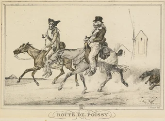 Cenas da vida cotidiana, estradas e caminhos: Road to Poissy