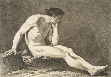 Uma Academia: Homem Sentado, 1742-43.
