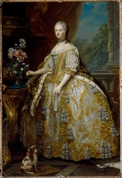 Retrato de Mary Lescszinska, rainha da França (Leczinska, Lescszinka ou Leszinka