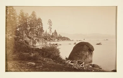 Quatro cenas de estrada de ferro e quatro vistas de Lake Tahoe: Lake Tahoe de Artist Point