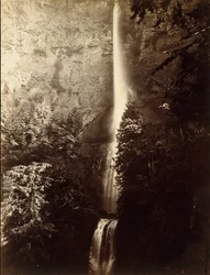Cascata de Multnomah Falls, Rio Columbia, 1867.
