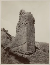 Rocha sentinela, Echo Canyon, Utah, 1873-74