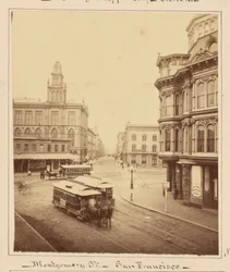 Montgomery Street vista da Market Street, São Francisco