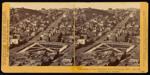 Panorama de São Francisco de Telegraph Hill, Washington Square
