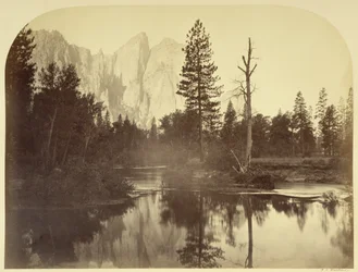 Vista do rio - A jusante pelo vale - Yosemite