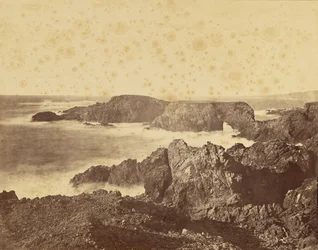 [Vista da costa de Mendocino] / [Vista da costa ao largo de Mendocino]