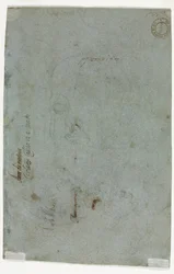 Esboço da cabeça de uma criança (verso)