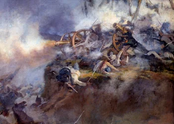 A batalha de San Martino em 24 de junho de 1859 (Pintura de Detalhe