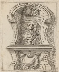 Architectural Motif with a Bust