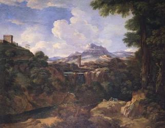 Paisagem, por Antonio Tavella (1668-1738).