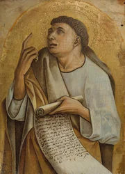 Um apóstolo, c.1471-73 (têmpera e ouro sobre madeira)
