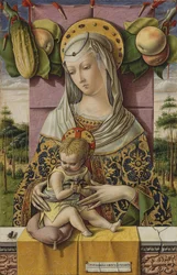Madonna and Child, c.1480 (têmpera e ouro na madeira)