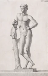 Estátua de Mercúrio, 1734
