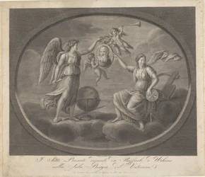 Alegorias de Galileu Galilei Sete Planetas pintados por Raffaele d