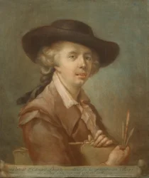 Retrato de Edouard Gautier-Dagoty, 1783.