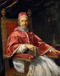 Retrato do Papa Clemente IX 1600-1669, 1669.