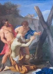 Martírio de Santo André, século XVII (óleo sobre cobre)
