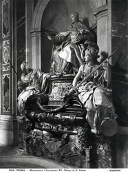 Monumento ao Papa Inocêncio XI, c.1697 (mármore)