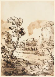 Uma paisagem pastoral