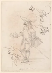 Desenho, Caricaturas, ca. 1725-75