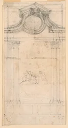 Desenho, Projeto de um Monumento Sepulcral para um Claustro, ca. 1745