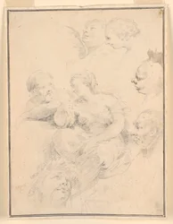 Desenho, esboços figurativos, 1775