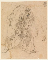 Desenho, Camponês com saco, 1728-78